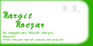 margit moczar business card